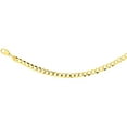 thumbnail image 2 of 10K Yellow Gold 9.5mm Cuban Curb Chain Necklace Concaved Nickel Free, 28 inch, 2 of 2