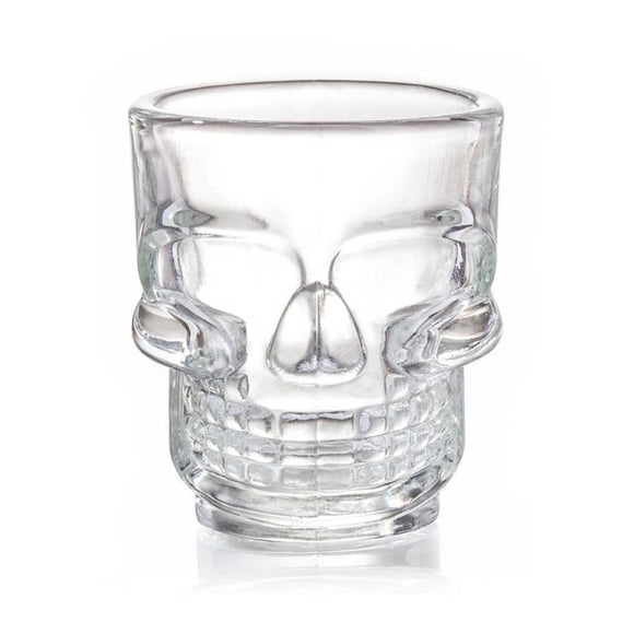 Juego 6 Vasos Tequilero 45 ml Calavera Vidrio Mittori 1613