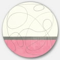 thumbnail image 1 of Designart 'GeometricNeapolitan I' Geometric Metal Circle Wall Art, 1 of 3