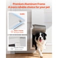 thumbnail image 2 of VEVOR Pet Door, Large, with Double Magnetic Flaps and Metal Frame, Strong and Weatherproof Dog Door for Interior and Exterior Doors, Easy to Install, Easy In-and-Out Access for Doggies, White, 2 of 9