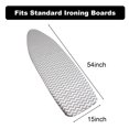 thumbnail image 3 of AMQTSLM Ironing Board Cover and Pad, Resist Scorching and Staining Thick Replacement Cover, Fit Standard Boards 54"x15", Wave Grey, 3 of 6
