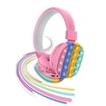 thumbnail image 2 of Auriculares Ajustables Con Cabeza De Burbuja De Empuje, Juguete Portátil De Descompresión De Silicona, Auriculares Estéreo Bluetooth Con Arcoíris Para Adultos Y Niños 2 En 1 Guardurnaity EL016537-01, 2 of 5