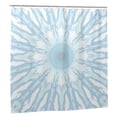 thumbnail image 3 of YFYANG Waterproof Bathroom Shower Curtain, Blue Snowflake Texture Shower Curtain Set with Hooks, Home Bathroom Tub Decor - 72 "x72", Plastic Hooks, 3 of 7