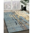 thumbnail image 2 of Ahgly Company Indoor Round Abstract Tan Brown Abstract Area Rugs, 4' Round, 2 of 6