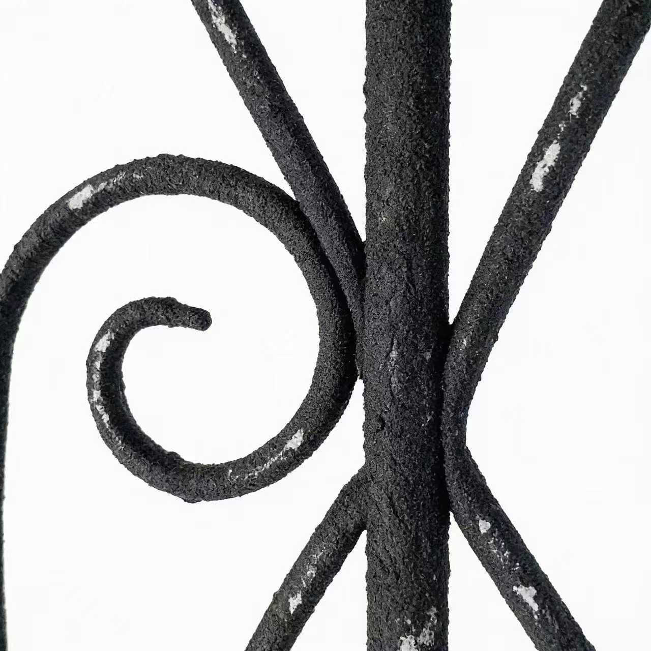 CQSXDA Iron Garden Fence with Vintage Finish 19.69 Inch x 67.72 Inch Decorative Panels for Outdoor Pathway Protection