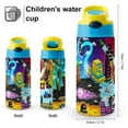 thumbnail image 5 of Geometry Dash Stainless Steel Insulated Water Cup for Boys Girls Leakproof Water Bottle with Flip-Flop Lid, 5 of 8
