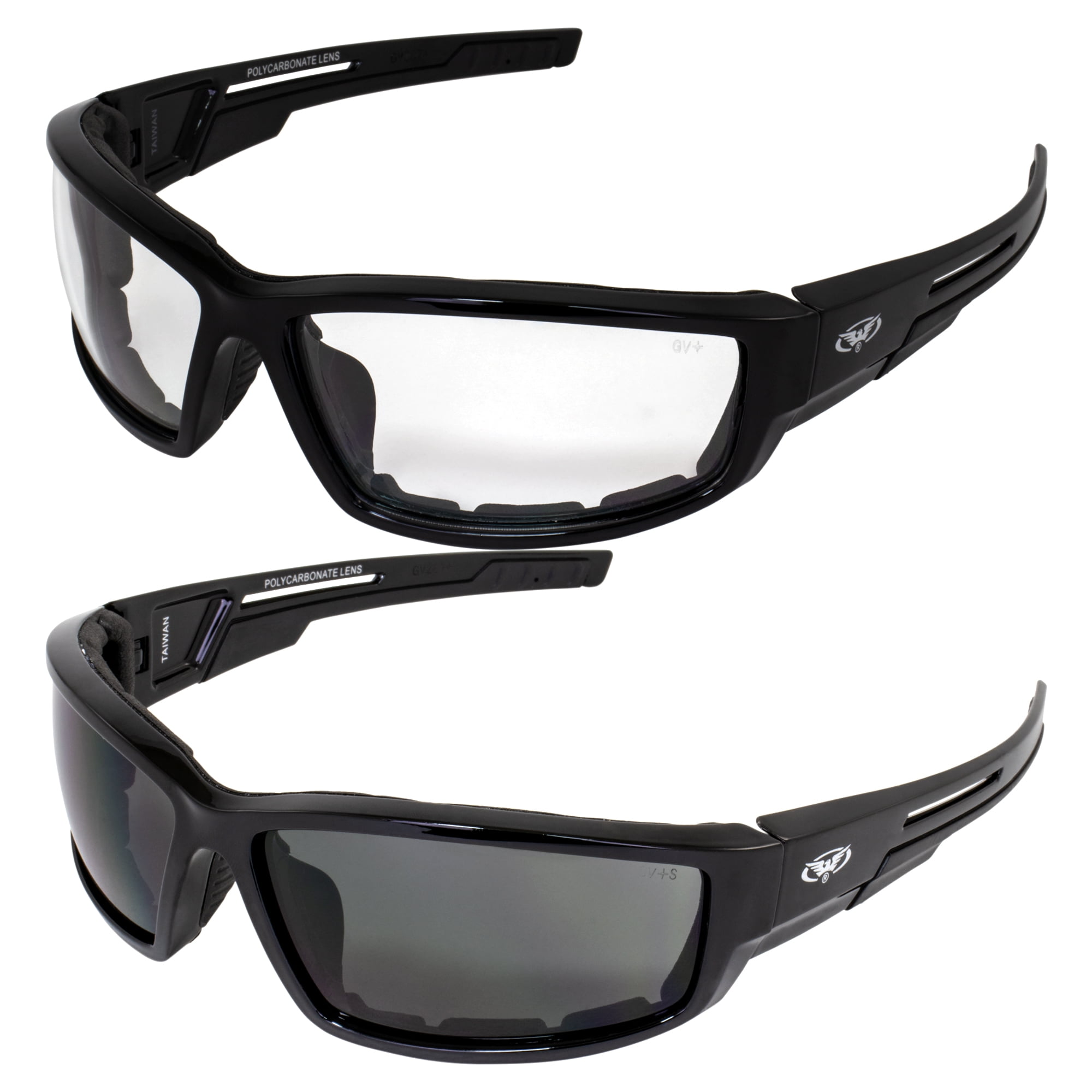 3PCS Chopper Motorcycle Riding Glasses Wind Resistant Sunglasses Driving Goggle 