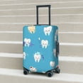thumbnail image 6 of Gukieu Cute Healthy Teeth Print Suitcase Protective Cover, Elastic Zipper Buckle Suitcase Protective Cover, Suitable for Travel, Business Trip-Large, 6 of 7