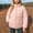 Pink, variant on Girls Lightweight Puffer Jacket Stand Collar Chevron Quilted Full Zip Up Coat Windproof Warm Winter Outerwear for Travel Active School Everyday Wear