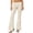 *Beige, variant on VBVC Women's Striped Fold Over Flare Pants , Ladies' Casual Slim Stretch Bell Bottom Trousers , High Waist Flare Pants For Women, Beige , S-L