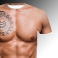 thumbnail image 4 of Camiseta mpado digital en 3D para hombre, Navidad, Halloween, vacacione parodia, impresión digital - SG Baoblaze camisa con estampado de músculos para hombre, 4 of 6