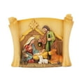 thumbnail image 2 of Dserfhy Christmas Manger Shed Statue Religious Nativity Scene Resin Stable Creche Figurine for Xmas Tabletop Decoration, 2 of 7