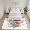 thumbnail image 7 of CURLYOOT Spring Farmhouse Flower Floral Area Rugs 5'x7' Washable Rug Large Living Room Rug Non Slip Indoor Floor Carpet for Dining Room Bedroom Home, 7 of 7