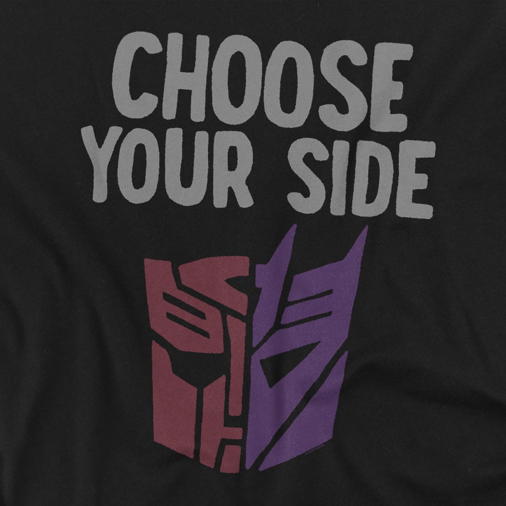 Transformers T-Shirt Choose Your Side Unisex Graphic Tee for Men & Women
