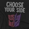 thumbnail image 2 of Transformers T-Shirt Choose Your Side Unisex Graphic Tee for Men & Women, 2 of 7