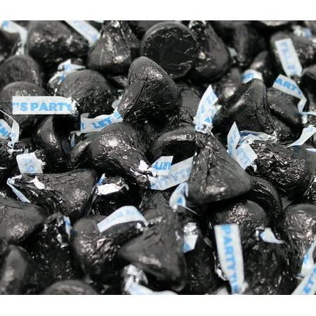 Hershey's Kisses, Milk Chocolate in Black Foils (Pack of 1