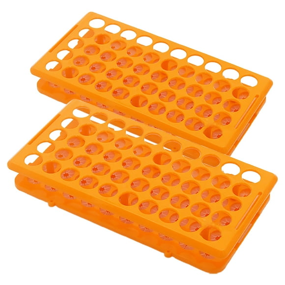 2PCS Test Tube Racks Multi-Function Test Tube Organizer 50 Holes Test Tube School Laboratory Supplies Scientific Experiment Test Tube Display Rack for 15ml Test Tube (50 Holes)