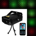 thumbnail image 2 of Mini DJ Club Projecteur Disco Lumière Laser de Scène Vert Rouge Fonction de Contrôle Vocal avec Télécommande, 2 of 8