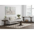 thumbnail image 2 of Home Square Round Reclaimed Pine End Table in Rustic Brown - Set of 2, 2 of 8