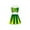 Green, variant on Mercatoo Kids Girls Cheerleader Dress Outfit School Sleeveless Crop Shirts Pleated Dress Set Performance Dance Dresses Outfit