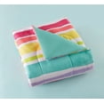 Your Zone Pink Rainbow Stripe Twin Bedding Set for Kids, Machine Wash