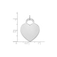thumbnail image 4 of 14k White Gold Heart Lock Pendant Necklace for Women, Polished Padlock Charm with Minimalist Design, Symbolic Jewelry for Love, Commitment, Emotional Expression, Ideal for Engraving or Layering, 4 of 6