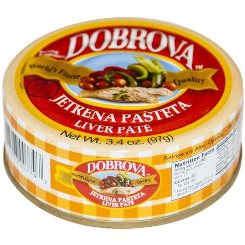 Dobrova Liver Pate, 3.4 Oz by DOBROVA