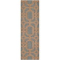 thumbnail image 6 of SAFAVIEH Dhurries Sebastian Geometric Wool Area Rug, Blue/Orange, 6' x 9', 6 of 11