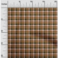 thumbnail image 2 of oneOone Cotton Cambric Brown Fabric Check Sewing Craft Projects Fabric Prints By Yard 42 Inch Wide, 2 of 4