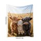 thumbnail image 3 of CaiYueKe Soft Flannel Blanket with Highland Cattle Print, Cozy Throw Blanket for Couch Bed, Warm Plush Fleece Blanket, Lightweight Decorative Blanket for Adults, Home Decor Gift, 3 of 6