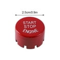 thumbnail image 2 of Car Start Button Cap Engine Ignition Switch Cover Trim start button cap Auto Parts, Replacement for F Series, Red, 2 of 8