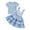 Blue, variant on Bagilaanoe 2Pcs Toddler Baby Girls Overalls Dress Set Short Sleeve T-shirt Tops + Layered Suspender Skirt 18M 24M 3T 4T 5T 6T Kids Casual Clothes