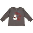 thumbnail image 3 of Inktastic Christmas Let It Snow Cute Snow Man with Snowflakes Boys or Girls Long Sleeve Toddler T-Shirt, 3 of 5