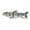 White, variant on USB Rechargeable Robotic Swimming Lure, 4-Segment Multi Jointed Electric Swimbait with LED Light, Auto Swimming Fishing Bait for Freshwater and Saltwater(White,18x11x3cm,1PCS)