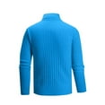 thumbnail image 5 of FRSASU Quarter Zip Sweaters for Men Fall and Winter Slim Fit Long Sleeve Knitted Pullover Mock Neck Business Casual Knitted Sweater Sky Blue, 5 of 5
