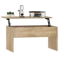 thumbnail image 5 of vidaXL Coffee Table Sonoma Oak 80x50.5x41.5 cm Engineered Wood, 5 of 5