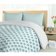 thumbnail image 5 of Ambesonne Turquoise Duvet Cover Sets, Winter Snow Gloves, 2-King, White and Pale Blue, 5 of 7
