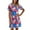 Hot Pink, variant on Tnhcen Women's Comfy Short Sleeve Pajama Dress - Soft Sleepwear for Women Relaxed Fit Nightgown with Colorful Print Casual Home Wear & Loungewear S-2XL Sizes