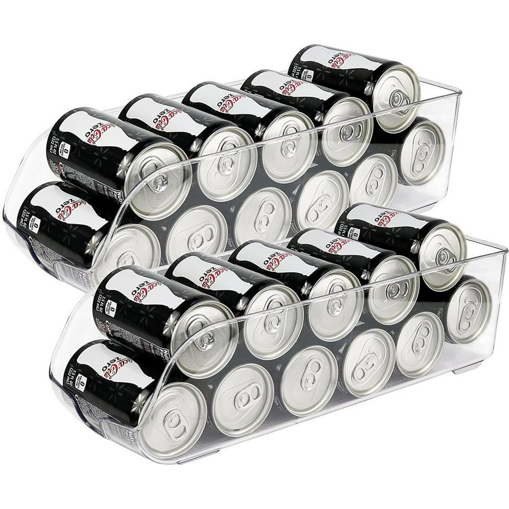 Greenco Stackable Refrigerator and Freezer Drink Holder Storage Bin, 13