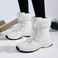 thumbnail image 4 of LASUDRAA Women's Snow Boots Winter Warm Fur Lined Water-Resistant Outdoor Anti-Slip Boot, 4 of 8