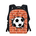 thumbnail image 1 of Backpack Football Pattern Vital Backpack Student Lightweight Practical Children School Bags Plush Kids Backpack Schoolbag Рюкзак, 1 of 5