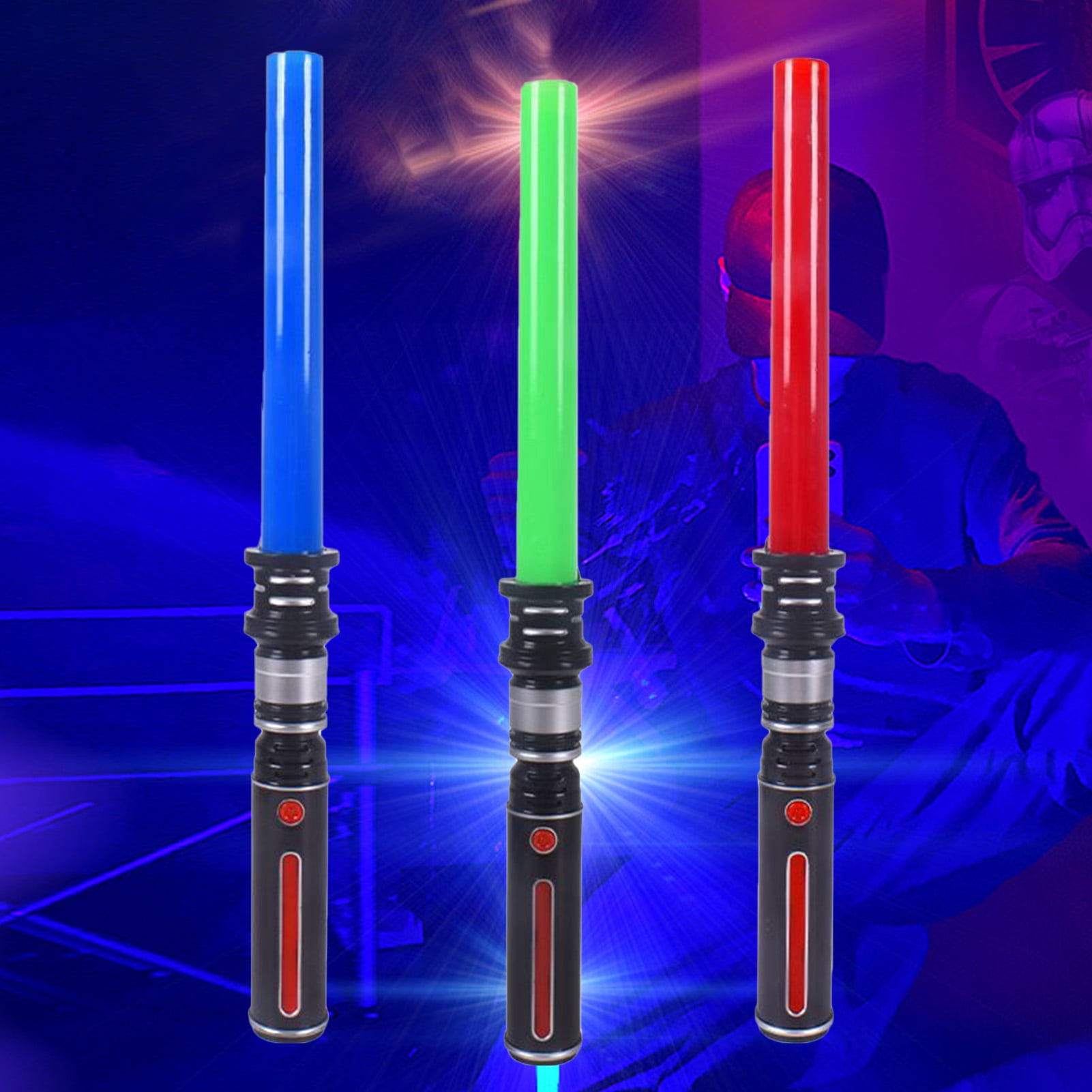 YDxl Glowing Stick Stretchable Cool Lights Sound Effect Boys Girls