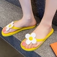 thumbnail image 5 of Yuanlong Womens Flip Flops Flower Decoration Thong Sandals Flat Casual Beach Open Toe Everyday Wear Footwear, 5 of 9