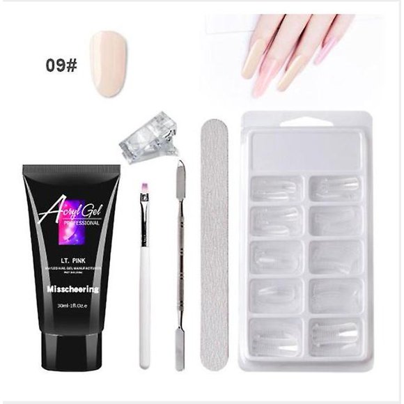 Poly Builder Gel Diy Kit Jelly Nail Art Glue Quick Extension Polygel Set