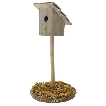 Simulation Bird House Decor Simulation Bird House Ornament Mini House Decor Wooden Bird House Doll House Decor