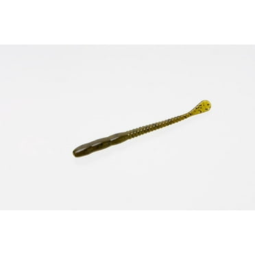 Zoom Meathead Green Pumpkin Soft Plastic Fishing Worm