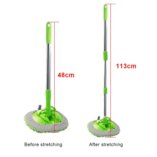 2X Car Wash Brush Cleaning Mop Detachable Broom Adjustable Long Handle  Rotatable Brush Car Cleaning Accessories