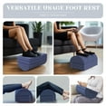 thumbnail image 2 of WOWMAX Foot Stool Under Desk, Foot Rest Under Desk for Office Use, Foot Rest for Under Desk at Work, Footrest with 3 Adjustable Heights for Car & Office, Duaable Oxford Cover, Easy to Clean, 2 of 6
