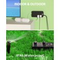 thumbnail image 4 of Power Strip APS de 8 salidas, 3 USB (1 USB-C), 10 pies, resistente al agua, color negro, 4 of 6