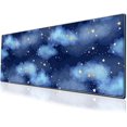 thumbnail image 1 of Star Night Sky Gaming Mouse Pad - 31.5x11.8 Inch Large Desk Mat, Extended Non-Slip Rubber Base, Keyboard Mat, Perfect for Desk, Home Office, Stargazers, 1 of 6